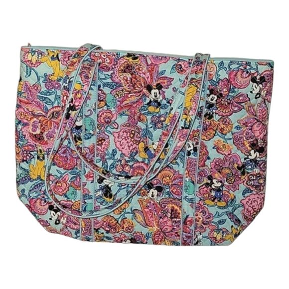 Disney Mickey Mouse and Friends Colorful Garden Iconic Vera Tote by Vera Bradley - Picture 4 of 13